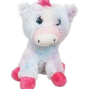 Plush Pig Toy - Pink and Blue